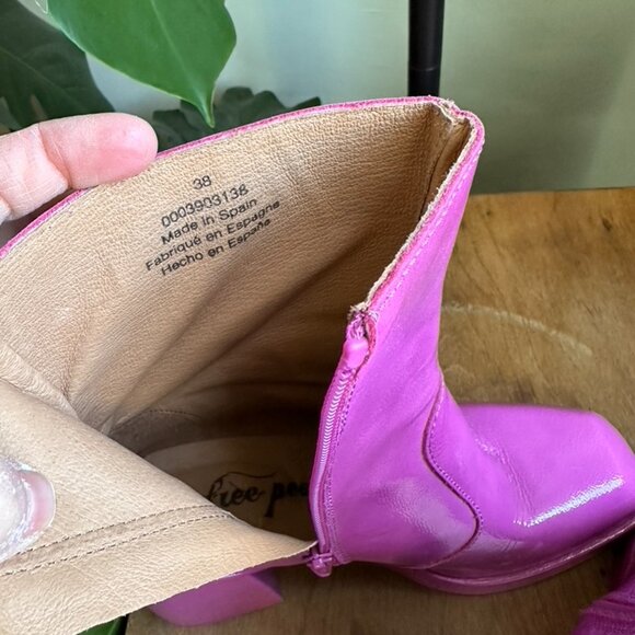 Free People Ruby Shine Platform Boot - Pink Size 38 - Picture 6 of 6